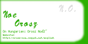 noe orosz business card